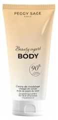 Peggy Sage Beauty Expert Body Cr&egrave;me de Modelage Visage et Corps Huile de P&eacute;pin de Raisin 200 ml