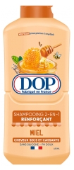 Dop Shampoing 2en1 Renfor&ccedil;ant Miel Cheveux Secs et Cassants 480 ml