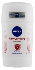 Nivea Dry Comfort Dual Protect D&eacute;odorant Anti-Transpirant 72 Heures 50 ML