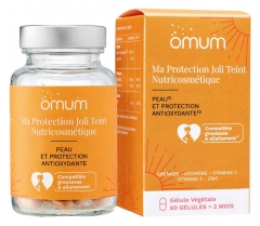 Omum ma Protection Joli Teint Nutricosm&eacute;tique : Compl&eacute;ment Alimentaire Pour Prot&eacute;ger la Peau Des M&eacute;faits du Soleil - 60 G&eacute;lules