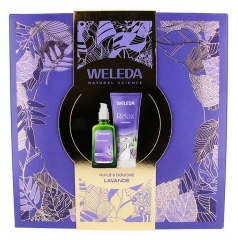 Weleda Huile Relaxante &agrave; la Lavande 100 ML et Relax Cr&egrave;me de Douche 200 ML