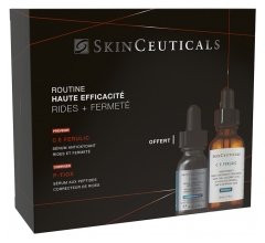 SkinCeuticals CE Ferulic S&eacute;rum Antioxydant Anti-Rides 30 ml + P-Tiox S&eacute;rum 15 ml Offert