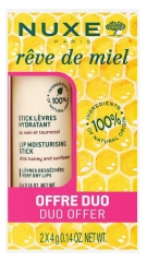 Nuxe R&ecirc;ve de Miel Stick L&egrave;vres Lot de 2x4 g