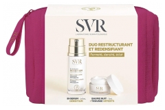 SVR Densitium : Soins anti-&acirc;ge 45+ Bi-S&eacute;rum Repulpant 2 x 15 ml + Baume Nuit R&eacute;g&eacute;n&eacute;ration Intense 15 ml + Trousse Offerts