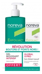 Noreva Exfoliac Global X-Pro Soin Global Intensif 30 ML et Gel Moussant Intensif 400 ML