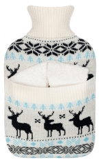 Plic Care Bouillotte avec Housse Cerfs 2 L + Paire de Chaussettes