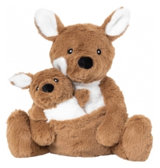 Plic Care Peluche Chaud et Froid Jumpie le Kangourou et B&eacute;b&eacute;