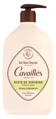 Cavaill&egrave;s Gel Bain Douche Zeste de Verveine pour Peaux Sensibles 1 Litre