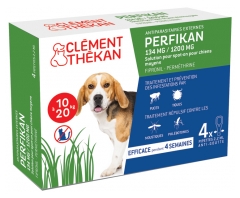Cl&eacute;ment Th&eacute;kan Ti-Puces Anti-Tiques Chien 10-20Kg 4 Pipettes