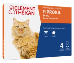 Cl&eacute;ment Th&eacute;kan Fiprokil Chat &Eacute;tui de 4 Pipettes 0,5 ml