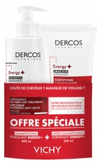 Vichy Dercos Shampooing Energy+ Stimulant 400 ml + Vichy Dercos Technique Apr&egrave;s Shampooing Energy+ 200 ml