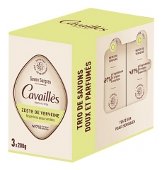 Cavaill&egrave;s Savon Surgras Verveine Lot de 3 x 200 Grammes