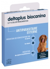 Biocanina Deltaplus 0,77 g Collier Antiparasitaire Externe Petits et Moyens Chiens 1 Unit&eacute;
