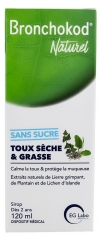 Bronchokod Naturel Sirop Toux S&egrave;che et Grasse Bio 120 ML