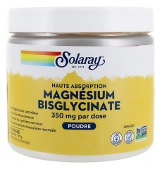 Solaray Magn&eacute;sium Bisglycinate 350 G en Poudre Pot 50 Doses