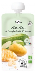 Popote Gourde Le Petit Plat de Courgette Poulet et Parmesan Bio D&egrave;s 6 Mois 100 g