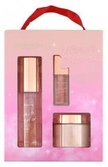 Profusion Cosmetics Ultimate Shimmer Coffret Soins Paillet&eacute;s Corps et L&egrave;vres