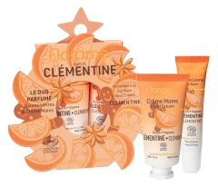 Florame Le Duo Parfum&eacute; Cl&eacute;mentine Baume L&egrave;vres Bio 15 ML et Cr&egrave;me Mains Bio 30 ML