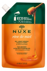 Nuxe R&ecirc;ve de Miel Gel Lavant Surgras (Peaux S&egrave;ches et Sensibles) &Eacute;co-Recharge 400 ml