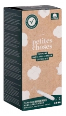 Les Petites Choses Tampon Avec Applicateur Coton Bio Flux Super Plus 12 Tampons