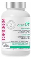 Topicrem AC Control Peau Nette - Extrait de Bardane et d'Ortie - 60 G&eacute;lules