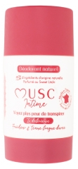 Musc Intime D&eacute;odorant Naturel Parfum Sweet Litchi 50 g