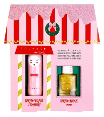 Inuwet Coffret Baume &agrave; L&egrave;vres 3,5 Grammes + Vernis Parfum&eacute; &agrave; l'Eau Papaye 5 ML