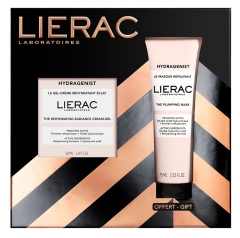Lierac Hydragenist Le Gel-Cr&egrave;me R&eacute;hydratant &Eacute;clat Ferment & AH 50 ml + Le Masque Repulpant 75 ml Offert