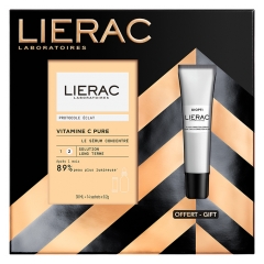 Lierac Vitamine C Pure Le S&eacute;rum Concentr&eacute; &Eacute;clat 30 ml + 14 Sachets de 0,2 g + Diopti Fluide Correction Cernes L&eacute;g&egrave;rement Teint&eacute; 15 ml