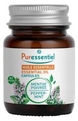 Puressentiel Capsules de Menthe Poivr&eacute;e Bio - 60 Capsules