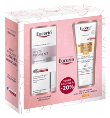 Eucerin Anti-Pigment S&eacute;rum Duo 30 ml + Hyaluron-Filler + Elasticity Cr&egrave;me Mains Anti-Taches SPF30 75 ml