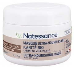 Natessance Masque Ultra-Nourrissant K&eacute;ratine V&eacute;g&eacute;tale & Karit&eacute; 200 ml