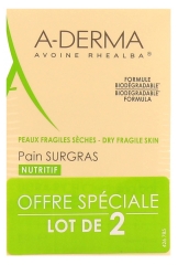 A-DERMA Pain Surgras Nutritif Lot de 2 x 100 Grammes