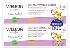 Weleda Gel Dentifrice Junior Avec Fluor 6-12 ans Lot de 2 x 50 ml
