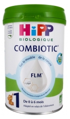 HiPP Lait 1 Combiotic&reg; Flm Bo&icirc;te 800 g de 0 &agrave; 6 Mois