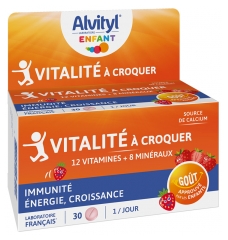 Alvityl Vitalit&eacute; Ar&ocirc;me Fraise 30 Comprim&eacute;s &agrave; Croquer