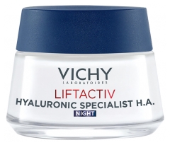 Vichy LiftActiv Hyaluronic Specialist H.A Cr&egrave;me Nuit Repulpe R&eacute;duit les Rides 50 ml