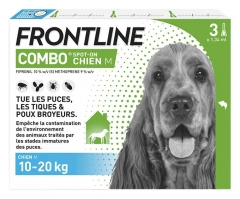Frontline Combo Chien M (10 20 Kg) 3 Unit&eacute;s