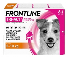 Frontline Tri-Act Chiens 5-10Kg 6 Pipettes