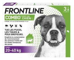 Frontline Combo Spot-On Chien L (20 40 Kg) 3 Unit&eacute;s