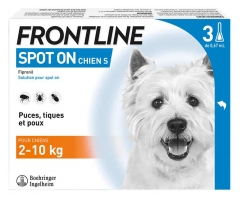 Frontline Spot-On Chien S (2 10 Kg) 3 Unit&eacute;s