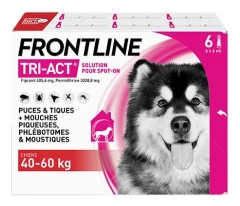 Frontline Tri-Act Chiens 40-60Kg 6 Pipettes