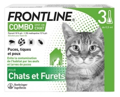 Frontline Combo Pour Chat et Furets 3 Pipettes