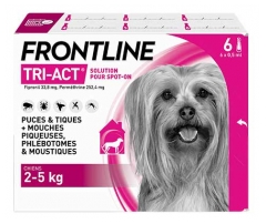 Frontline Tri-Act Chiens 2-5Kg 6 Pipettes