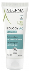 A-DERMA Biology AC Global Soin Matifiant Anti-Imperfections Biologique 40 ML