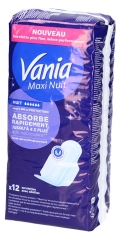 Vania Maxi Nuit 12 Serviettes Extra Longues