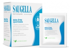 Saugella Dermoliquide Lingettes Nettoyantes Intimes 10 Unit&eacute;s