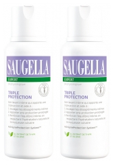Saugella Expert Triple Protection Soin Lavant Intime Lot de 2 x 250 ml