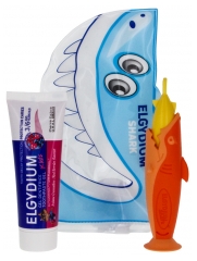 Elgydium Trousse de Voyage Shark 3-6 Ans