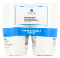 La Roche-Posay D&eacute;odorant Peaux Sensibles 24H 2 X 50 ml